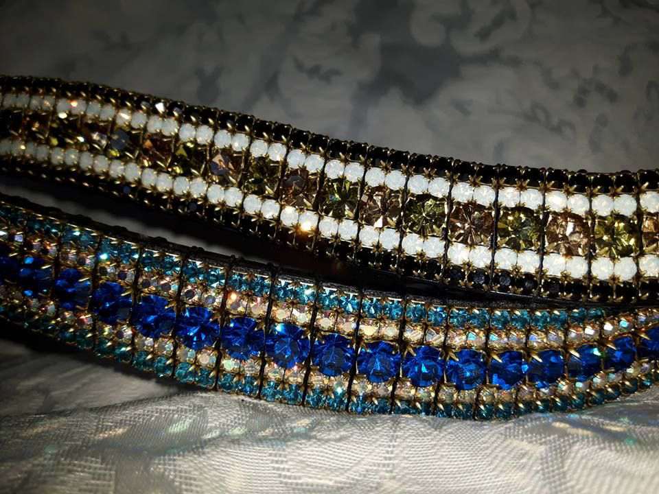khaki, light colorado, opal and jet crystal browband