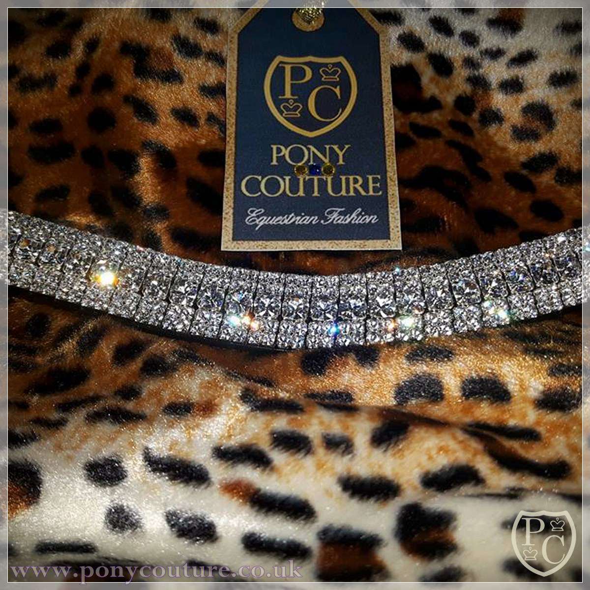 PonyCouture Amazbling Clear Crystal Diamante Bling Browband